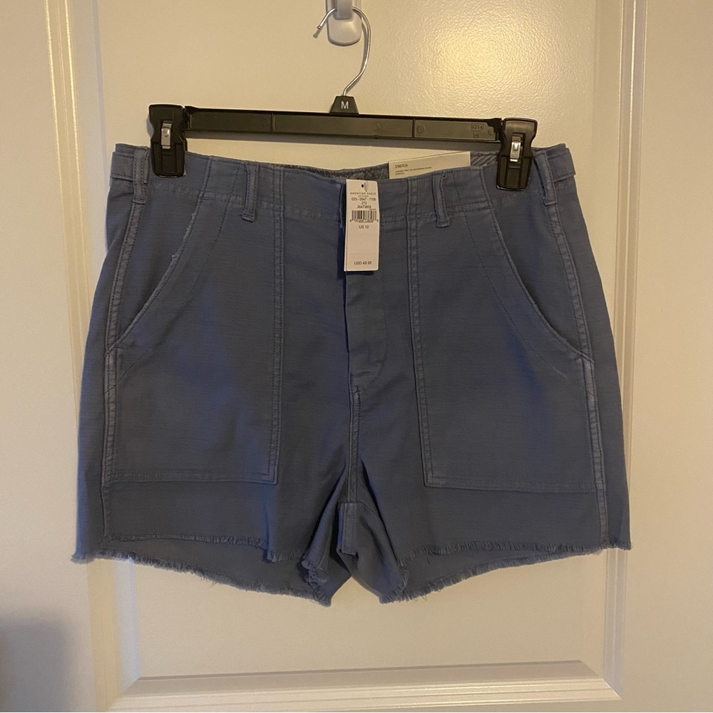 Women's Blue Shorts American Eagle Size 10 NWT